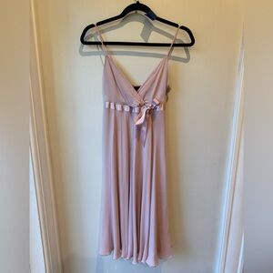 Express Baby Doll Silk Pink Dress 0